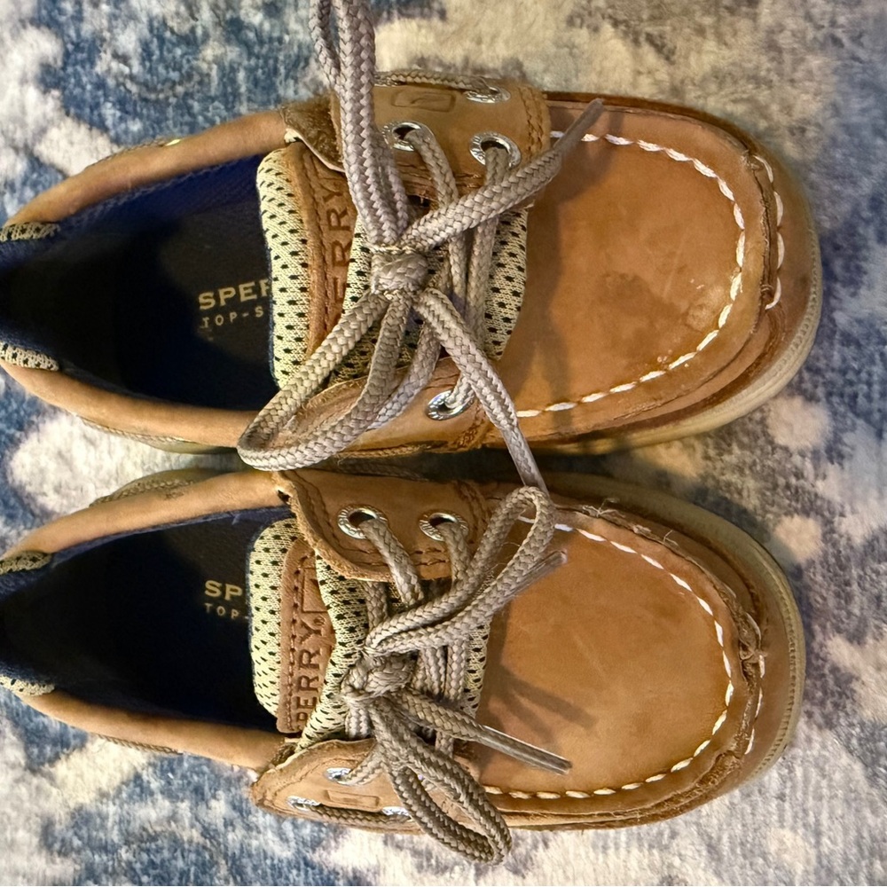 Sperry Tan Moccasins Classic Leather Slip-On